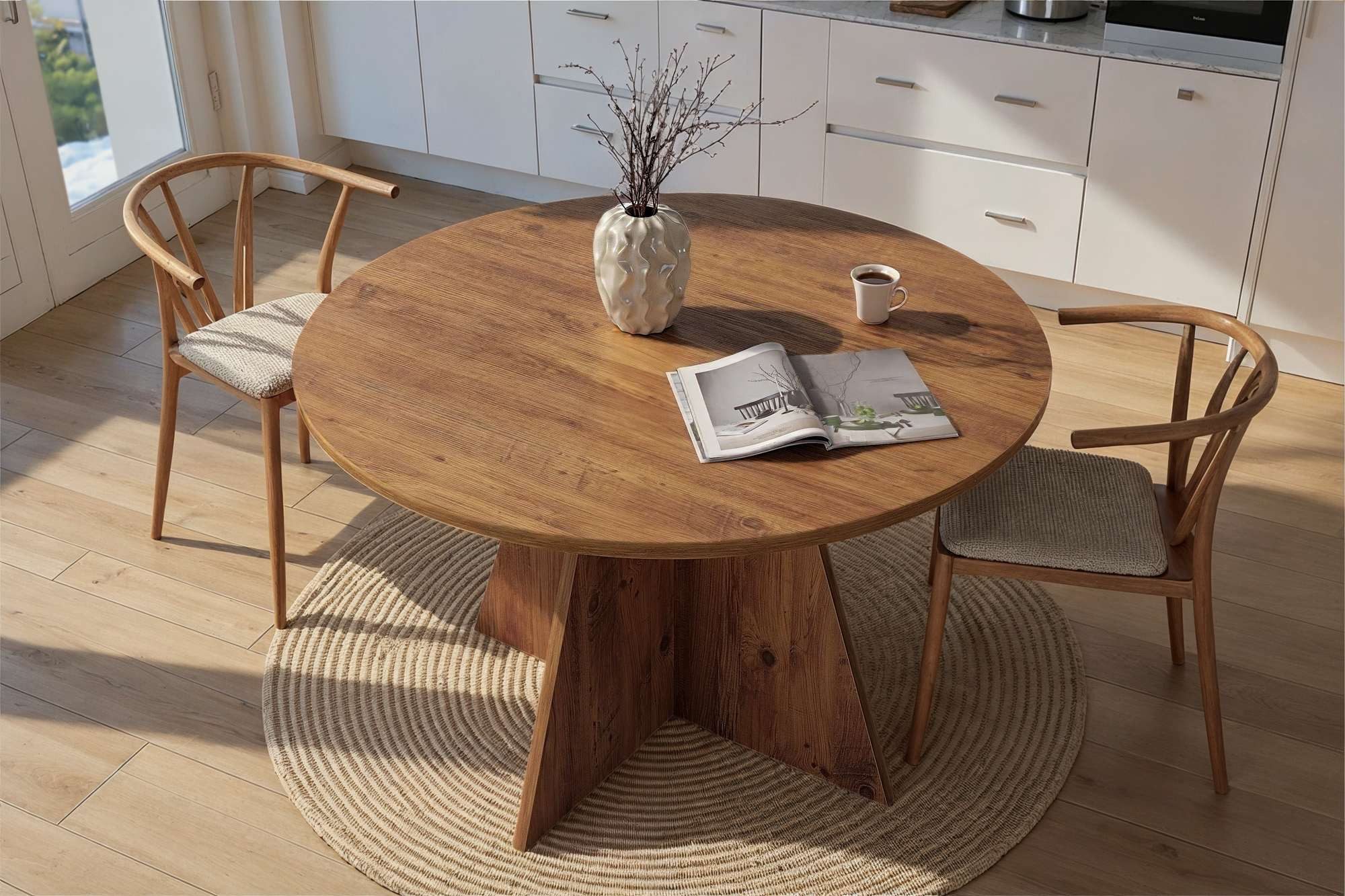 Skye Decor Esstisch Virella (1 Tisch), 120 x 120 cm 25 mm starke, melaminbeschichtete Tischplatte