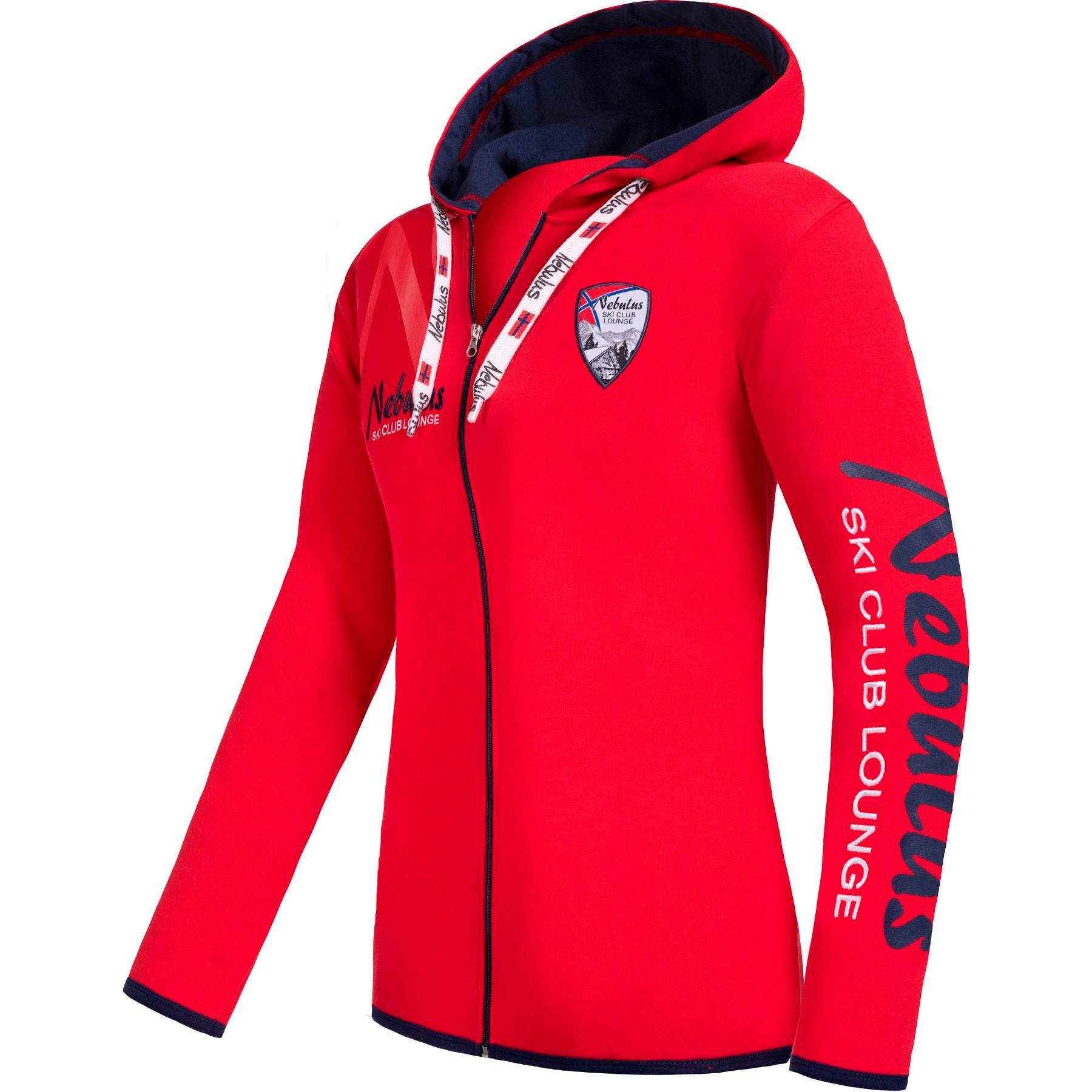 Nebulus Sweatjacke CLUBLOUNGE, P6387 - Damen, rot, L/40 günstig online kaufen