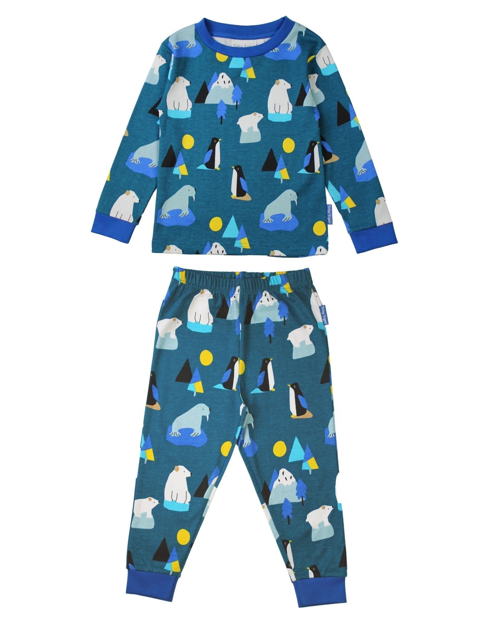 Schlafanzug Print Arktis mit Tiger Toby Schlafanzug