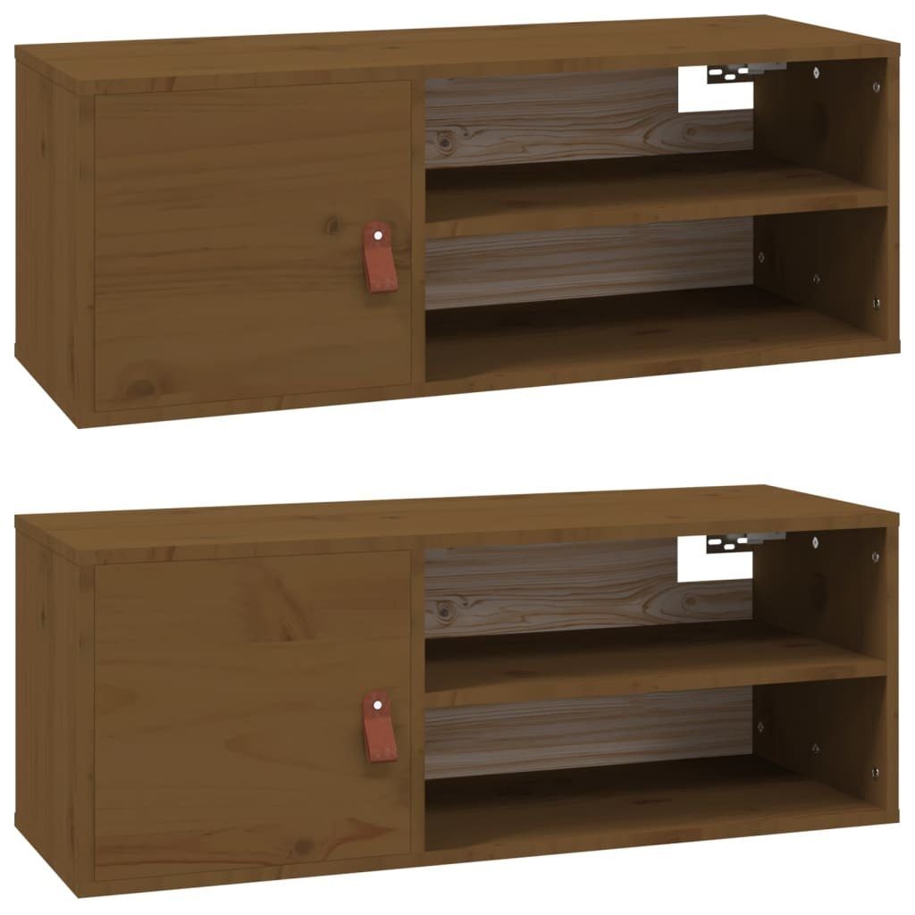 vidaXL Regal Wandschränke 2 Stk. Honigbraun günstig online kaufen