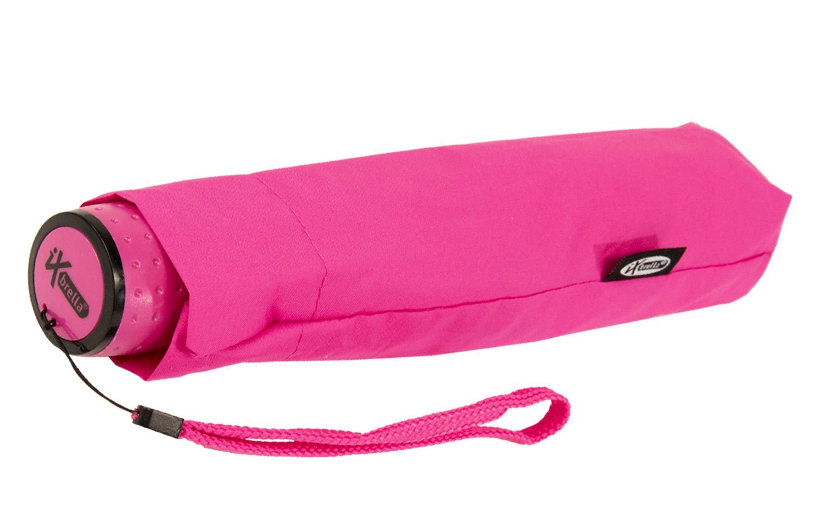 extra Safety reflektierend Mini Reflex Taschenregenschirm neon-pink Kinderschirm leicht, iX-brella
