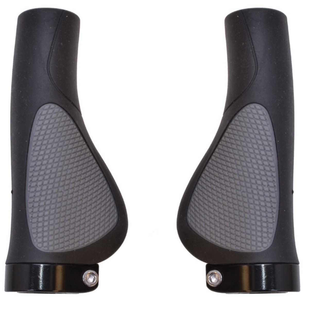 Diedrich Filmer GmbH Fahrradlenkergriff Fahrrad-Griffe Ergonomisch Gummi Schraubgriffe (2x Lenkergriffe, 2-St., Set), Set 130mm Lenker-Griffe Ergo Antirutsch Lenkergriffe Fahrradgriffe