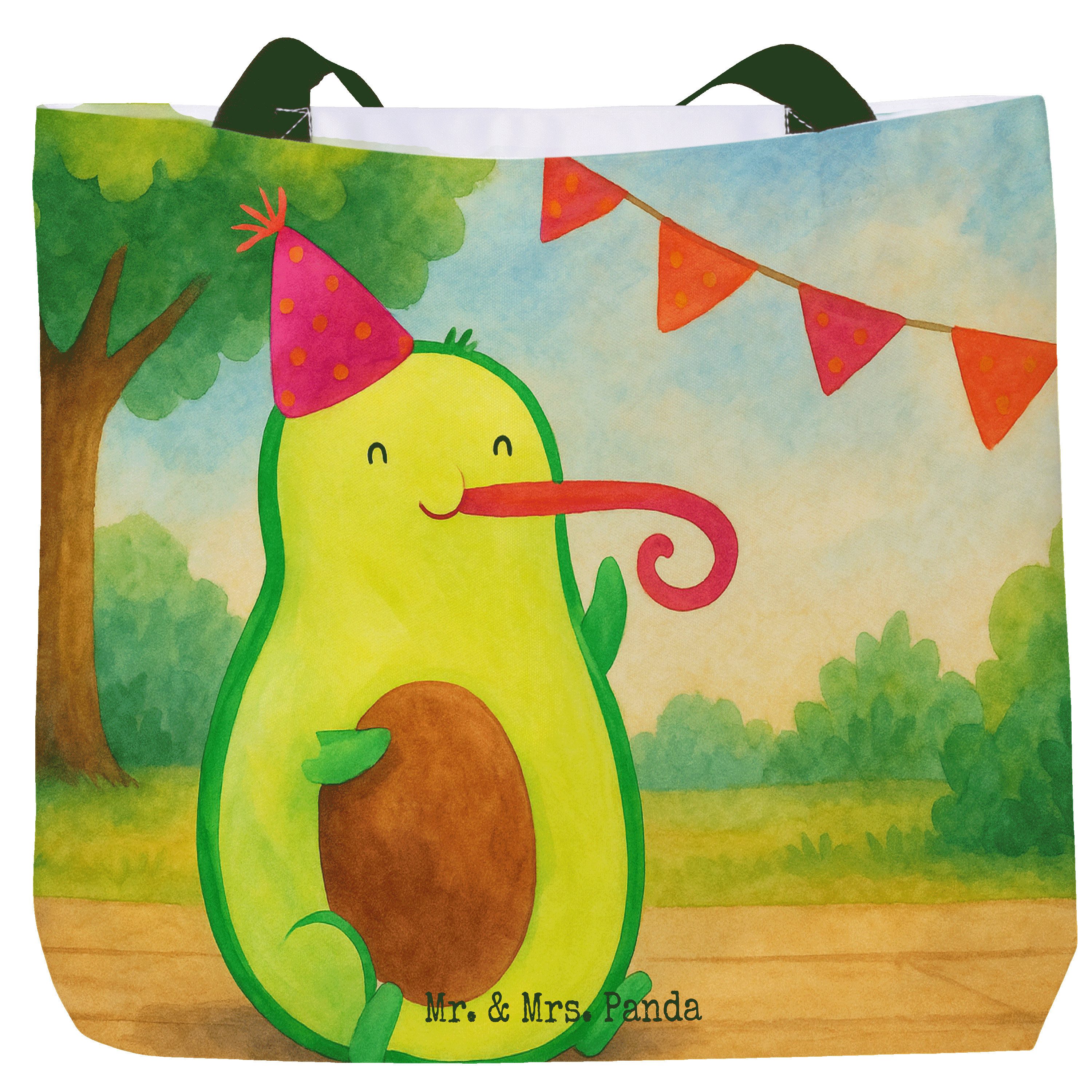 Shopper Avocado Geburtstag Design, Schultasche, Weiß, Strandtasche, Frucht, S