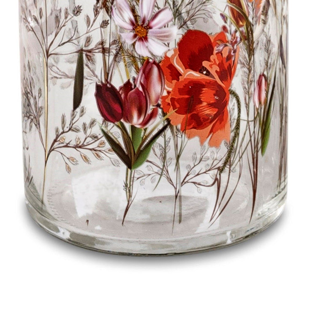 Glasvase Deko-Vase-Flasche Dekovase (Keines) 20cm Blumenvase dekojohnson