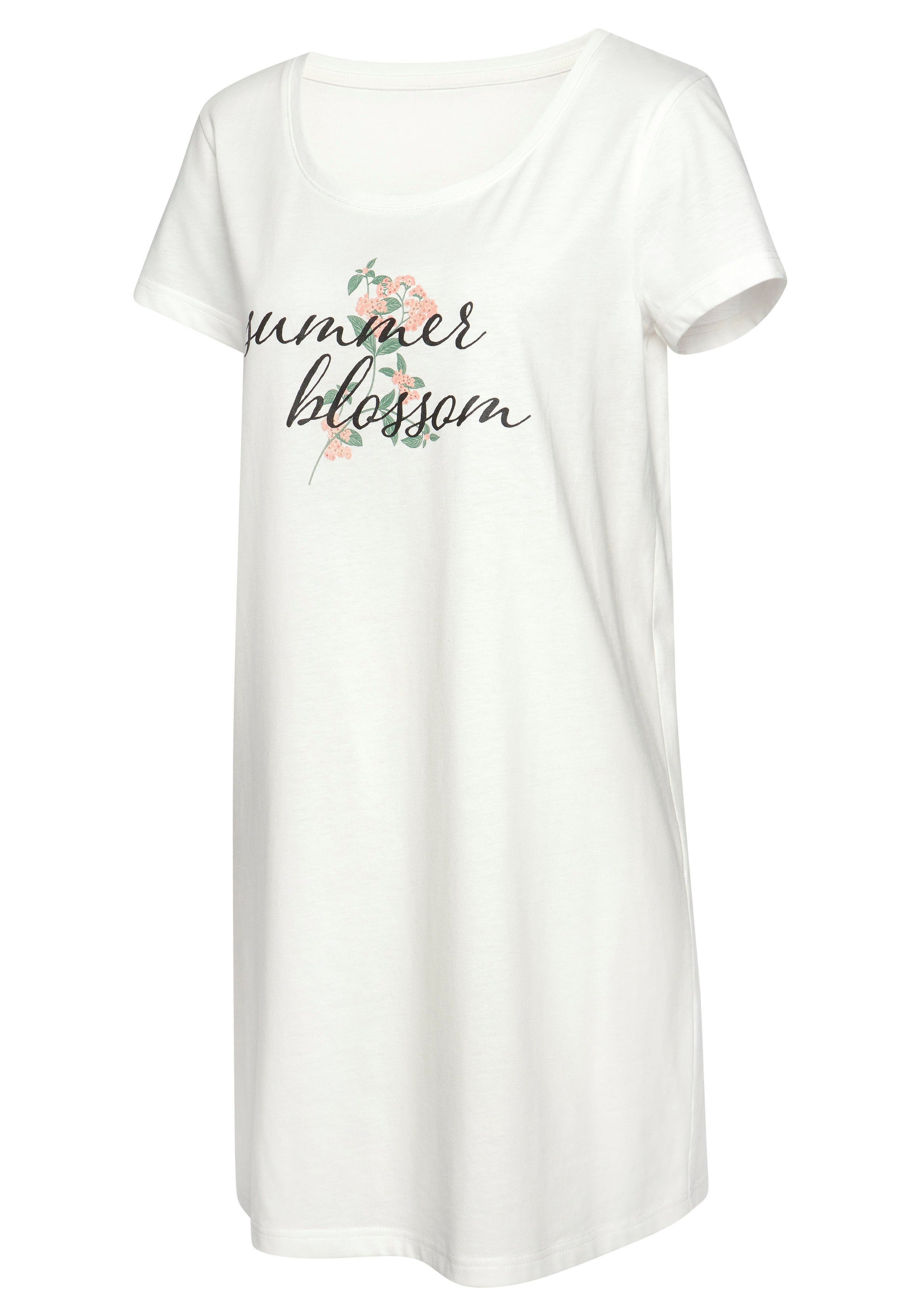 Vivance Dreams Sleepshirt (1-teilig) mit Statement Druck