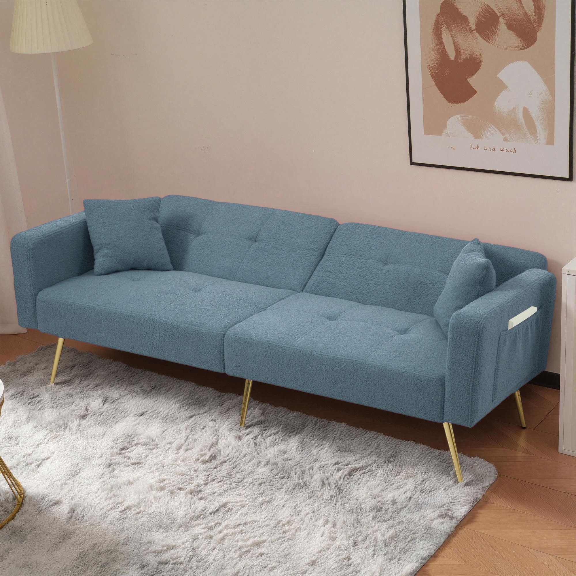 REDOM Schlafsofa mit Bettfunktion, Bettsofa,Klappsofa,Gästebett, verstellbarem Winkel