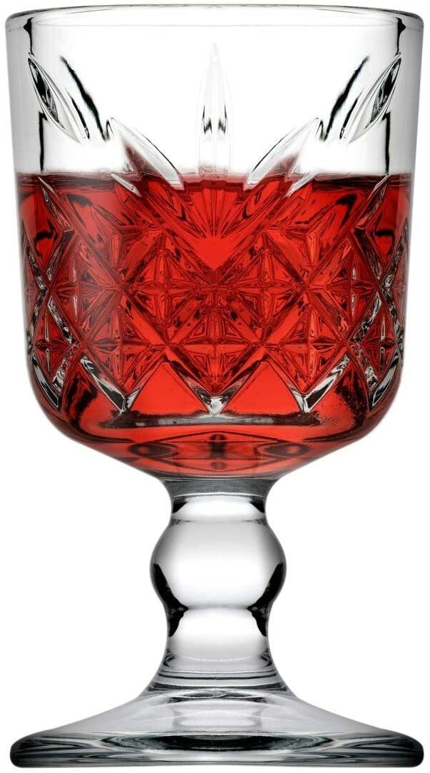Pasabahce Glas TIMELESS 51718 Mini-Gläser auf Fuß 60 ml 6er Set Retro-Look für Hotels