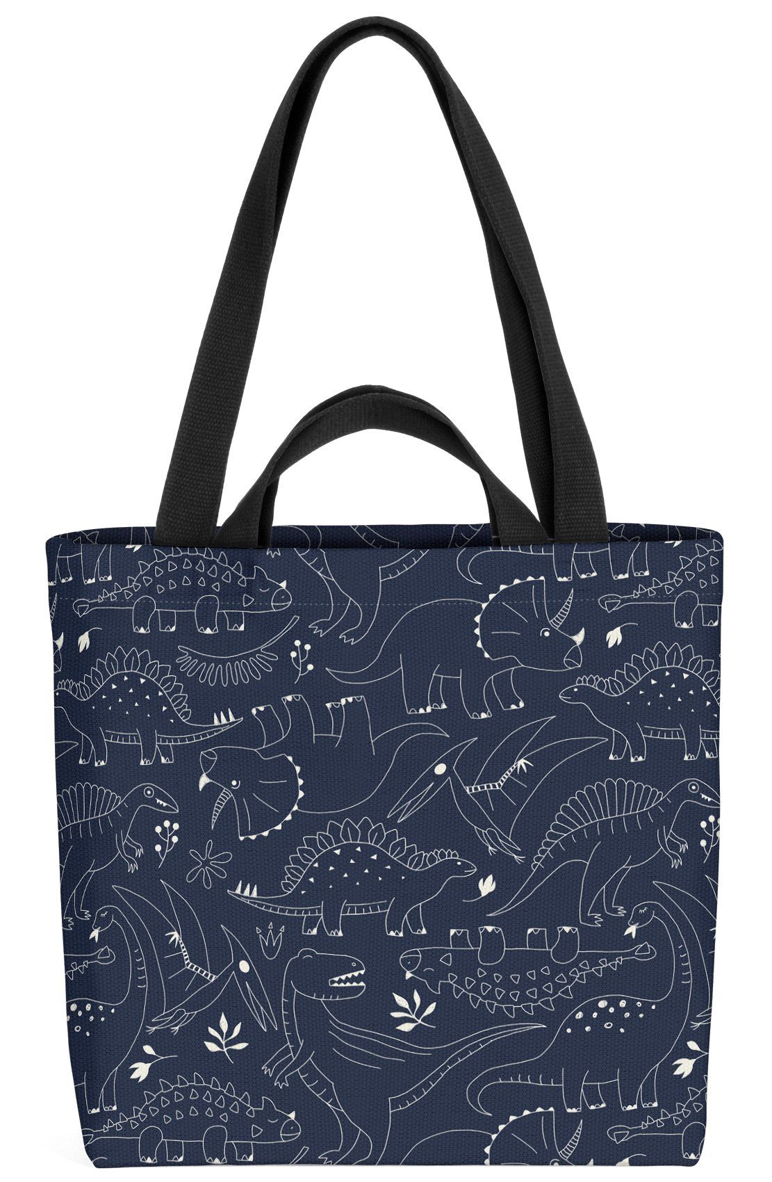 Jungen VOID (1-tlg), T-Rex Dinosaurier Henkeltasche Muster Dino Kinderzimmer Kinder Zeichnung