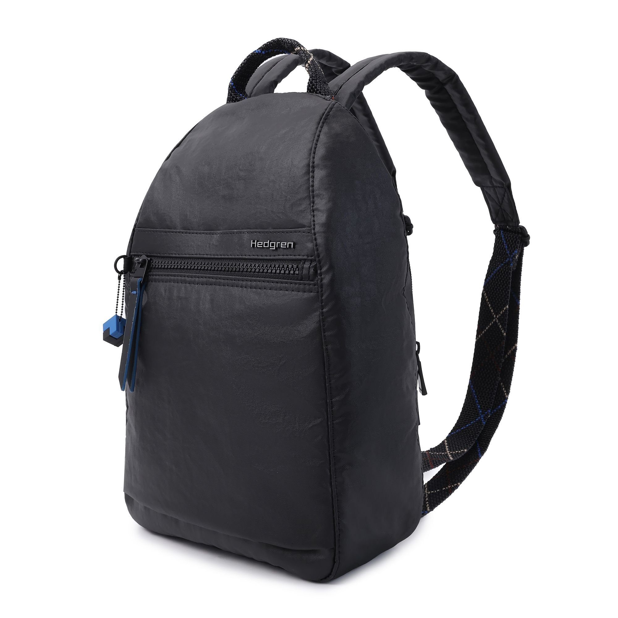 Nylon creased Hedgren black Rucksack vogue,