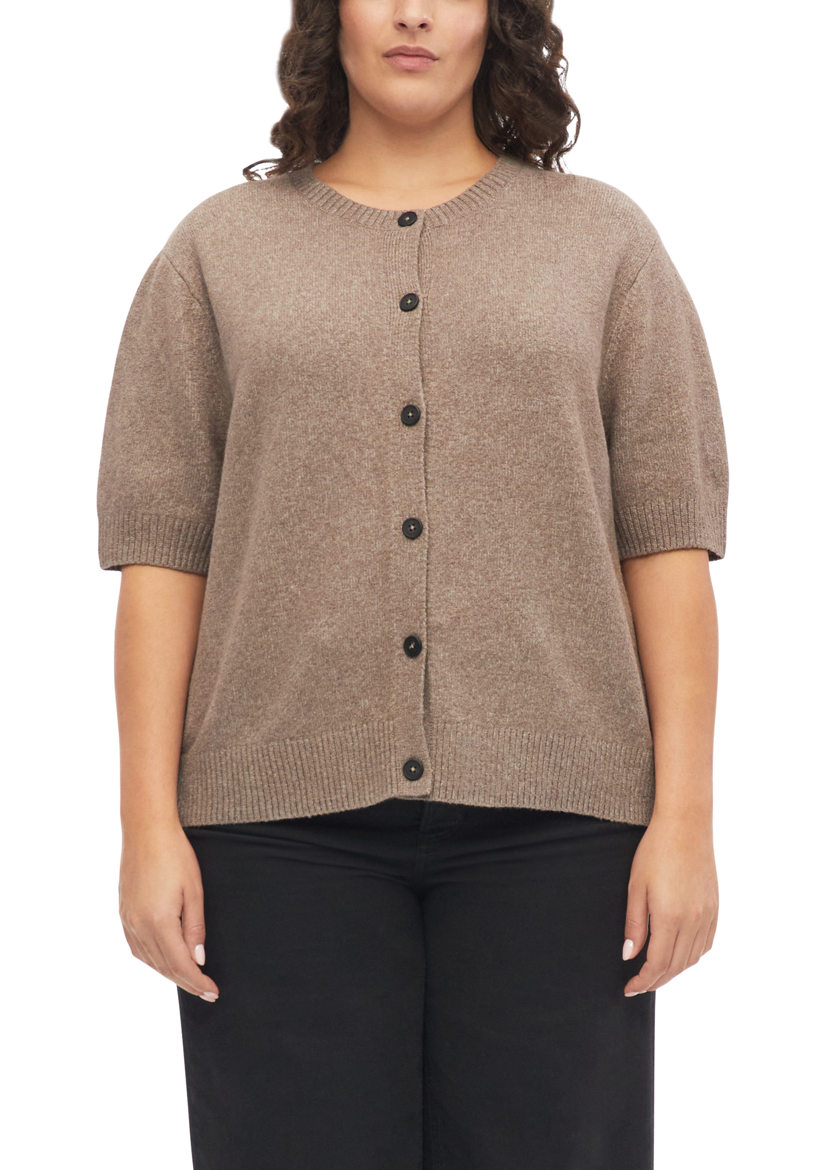 s.Oliver CURVE Strickjacke Halbarm Cardigan / Strick / Große Größen