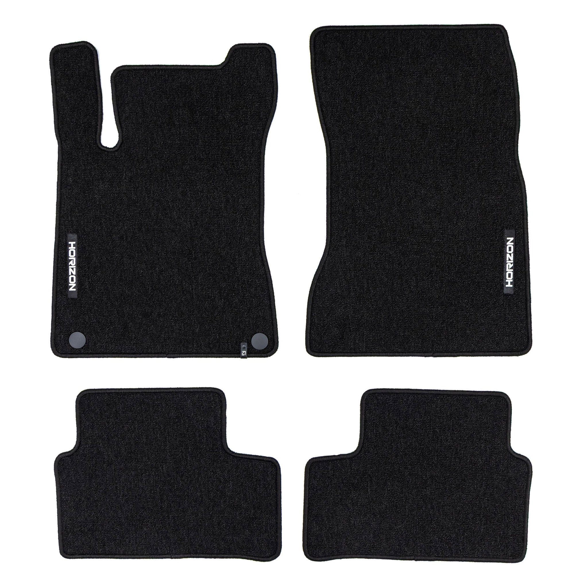 OMAC Auto-Fußmatten Velours für Mercedes-Benz B-Klasse W247 2018-2025 Schwarz 4 teile (4 St), für Mercedes-Benz B-Klasse W247 2018-2025 Mercedes-Benz B-Klasse W247 2018-2025, Antirutsch,Wasserfest,Einfache Installation