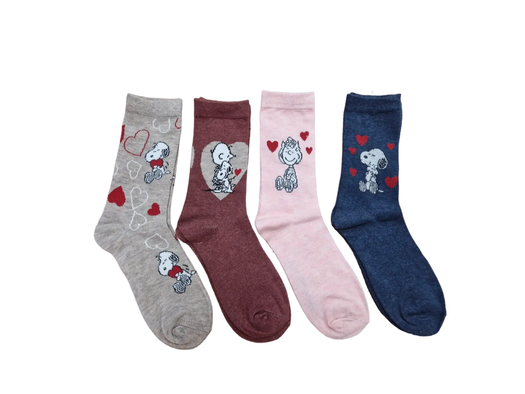 Mein Style Freizeitsocken Mein Style Peanuts Socken 4er-Bündel (4-er Bündel, 4-Paar, 4 Paar) lustiges Design