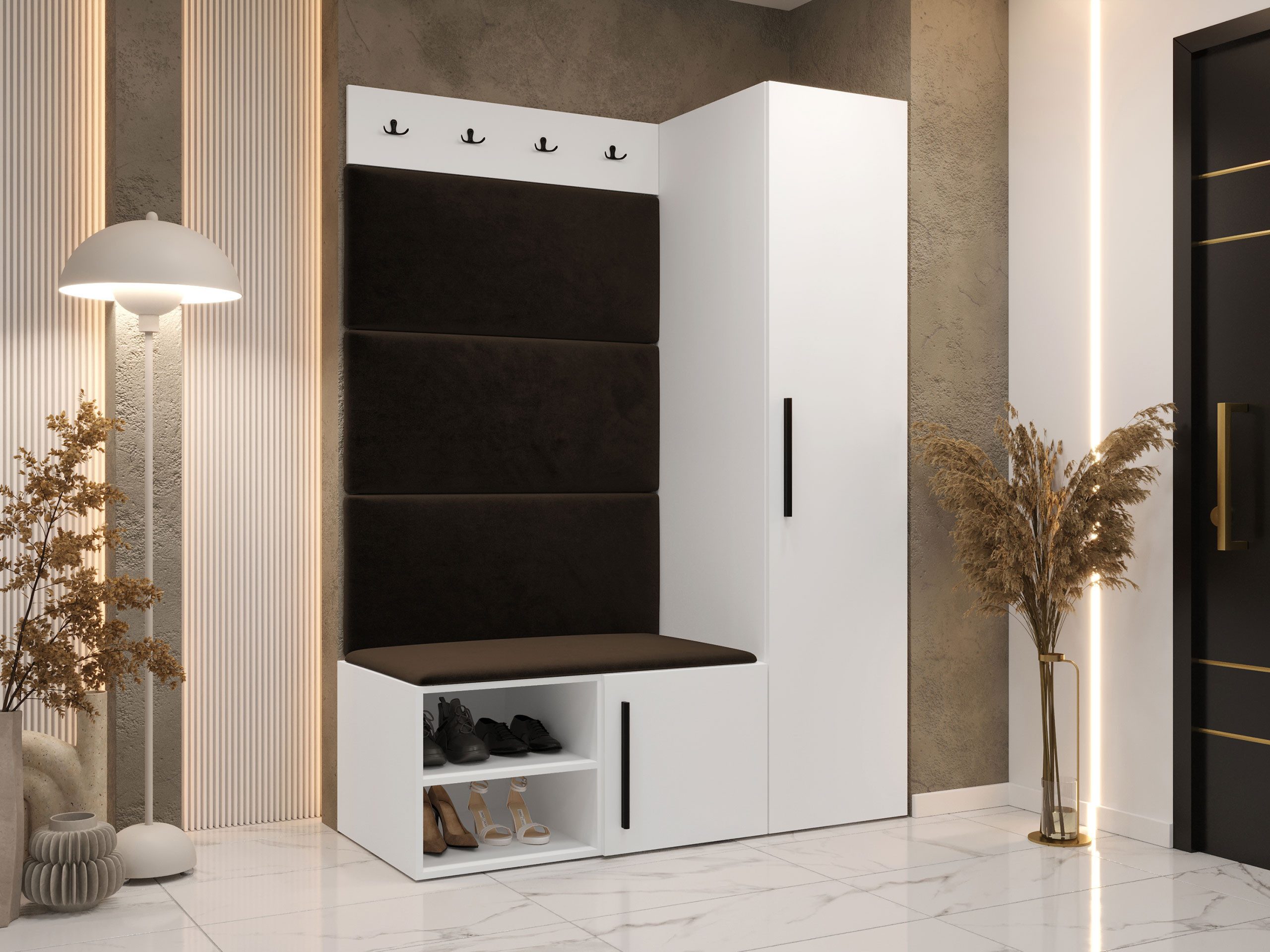MIRJAN24 Garderoben-Set Medi II, (Drehtürenschrank, Schuhschrank, günstig online kaufen