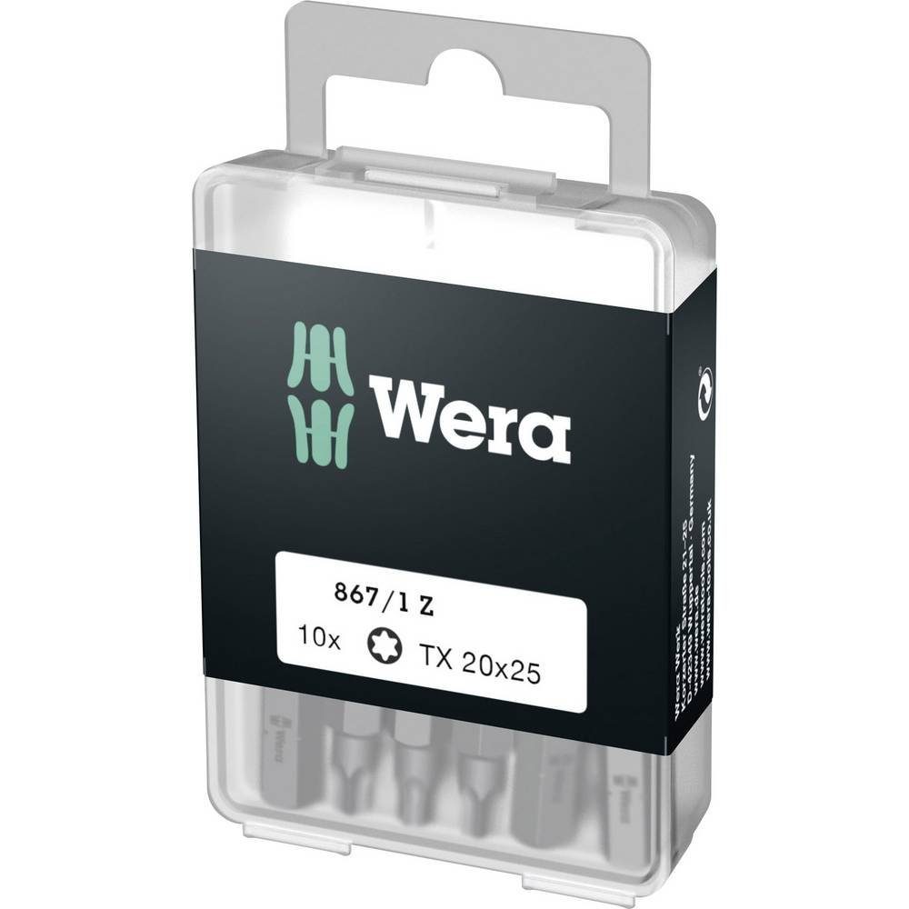 Wera Torx-Bit 10er 867/1 Z Bit TORX T20 x 25