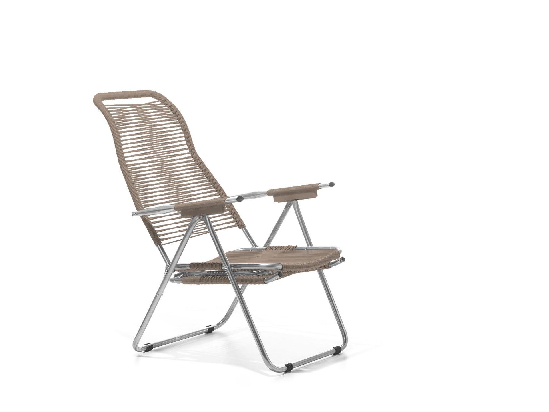 Fiam Gartensessel Spaghetti aus Aluminium, Taupe