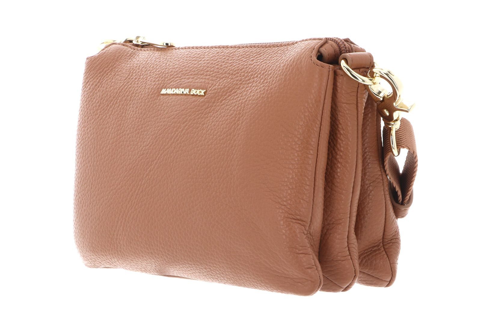 Mandarina Duck Umhängetasche Crossbody Bag, aus echtem Rindsleder
