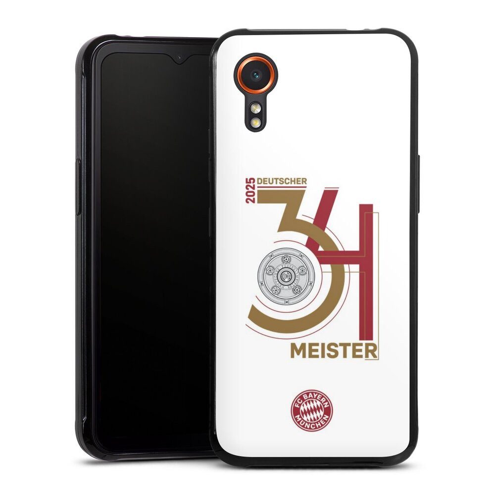 DeinDesign Handyhülle FC Bayern München Meister Offizielles Lizenzprodukt, Samsung Galaxy Xcover 7 Silikon Hülle Bumper Case Handy Schutzhülle