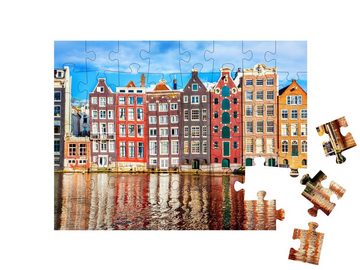 puzzleYOU Puzzle Tanzende Häuser in Amsterdam, 48 Puzzleteile, puzzleYOU-Kollektionen Städte, Europa