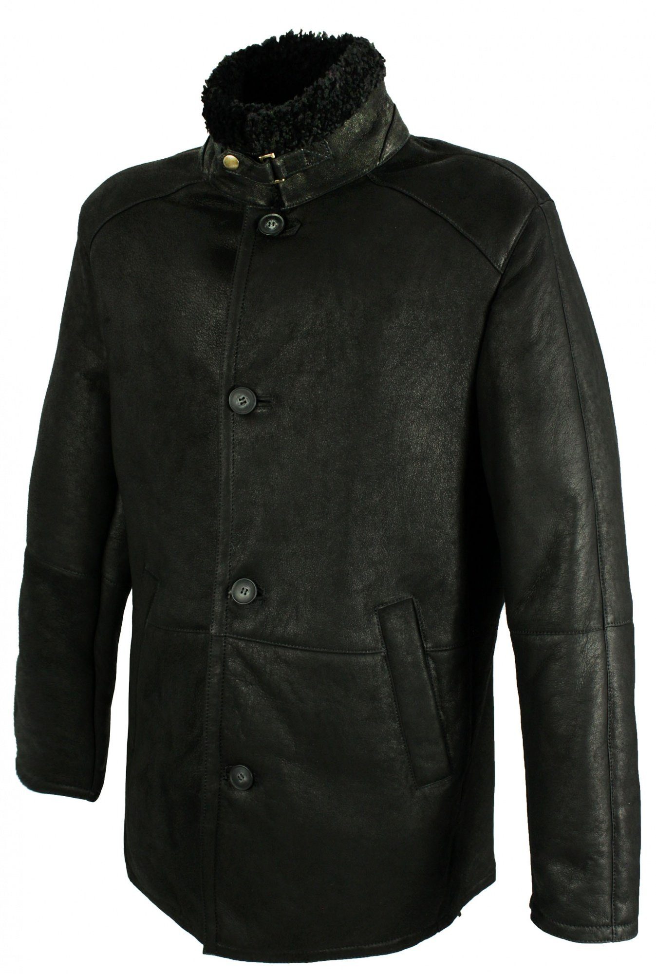 Jilani Lederjacke Jilani - Herren Lammfellmantel Lederjacke Ledermantel sch günstig online kaufen