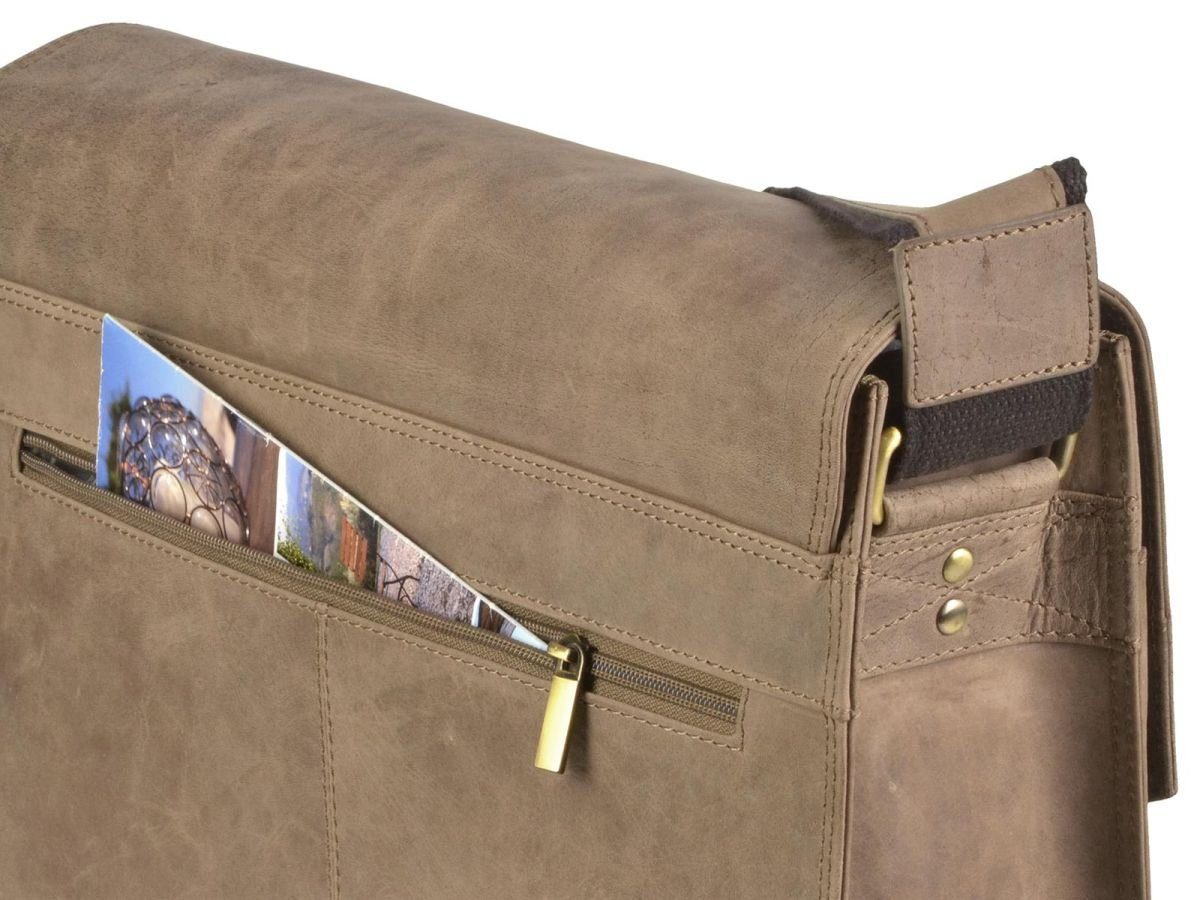 Dethloff Umhängetasche Hunter, Schultertasche, Messenger Bag 36cm