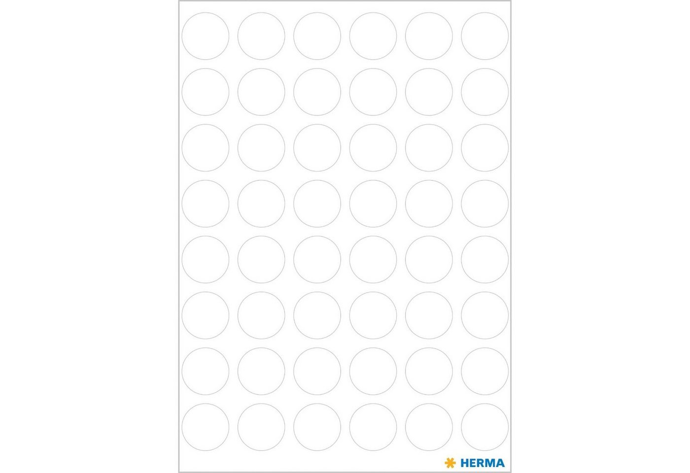 Thumbnail - HERMA Etiketten HERMA 1860 Markierungspunkte, Durchmesser: 13 mm, weiß (240 Etiketten)