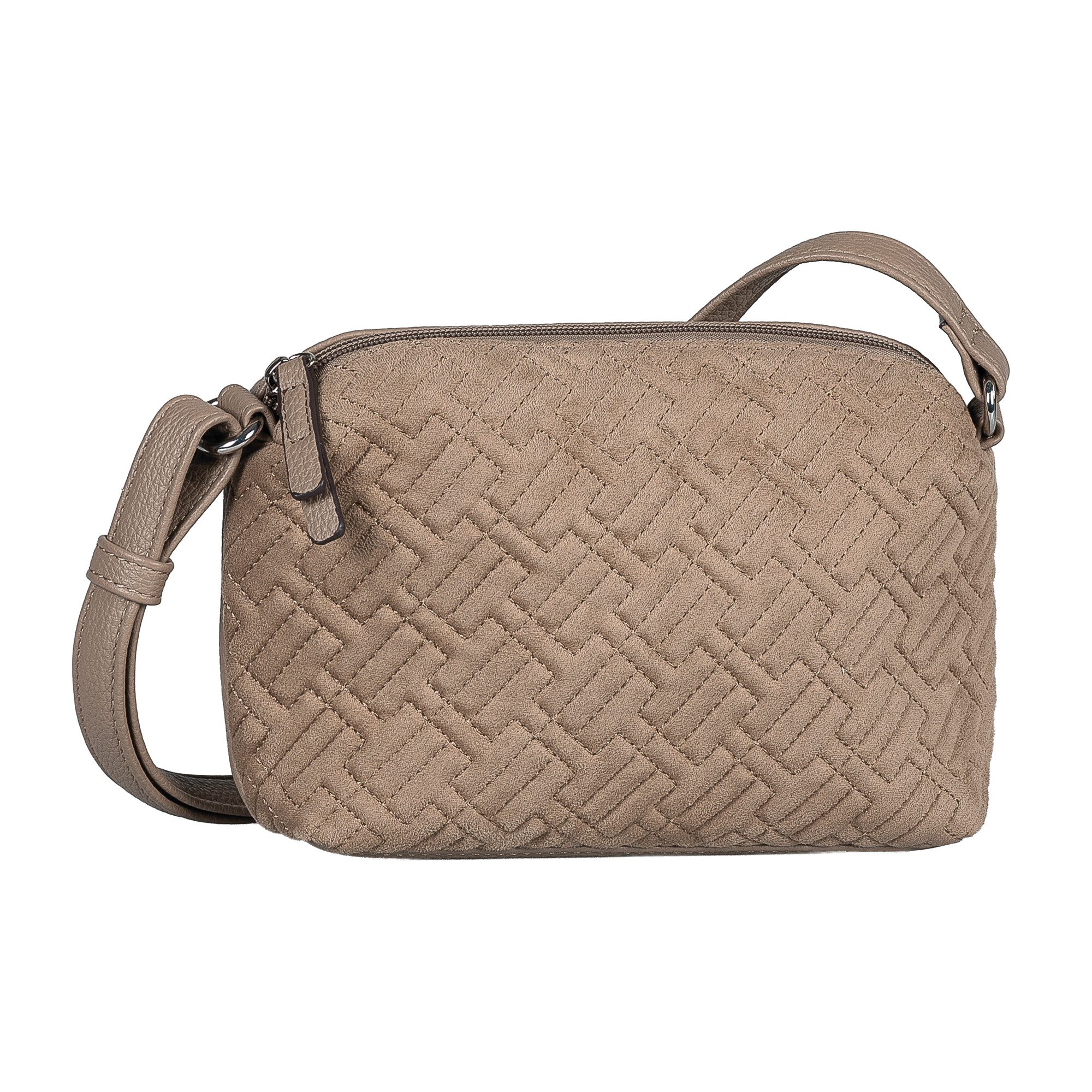 TOM TAILOR Handtasche Xanthia, Damen Umhängetasche mit Prägung