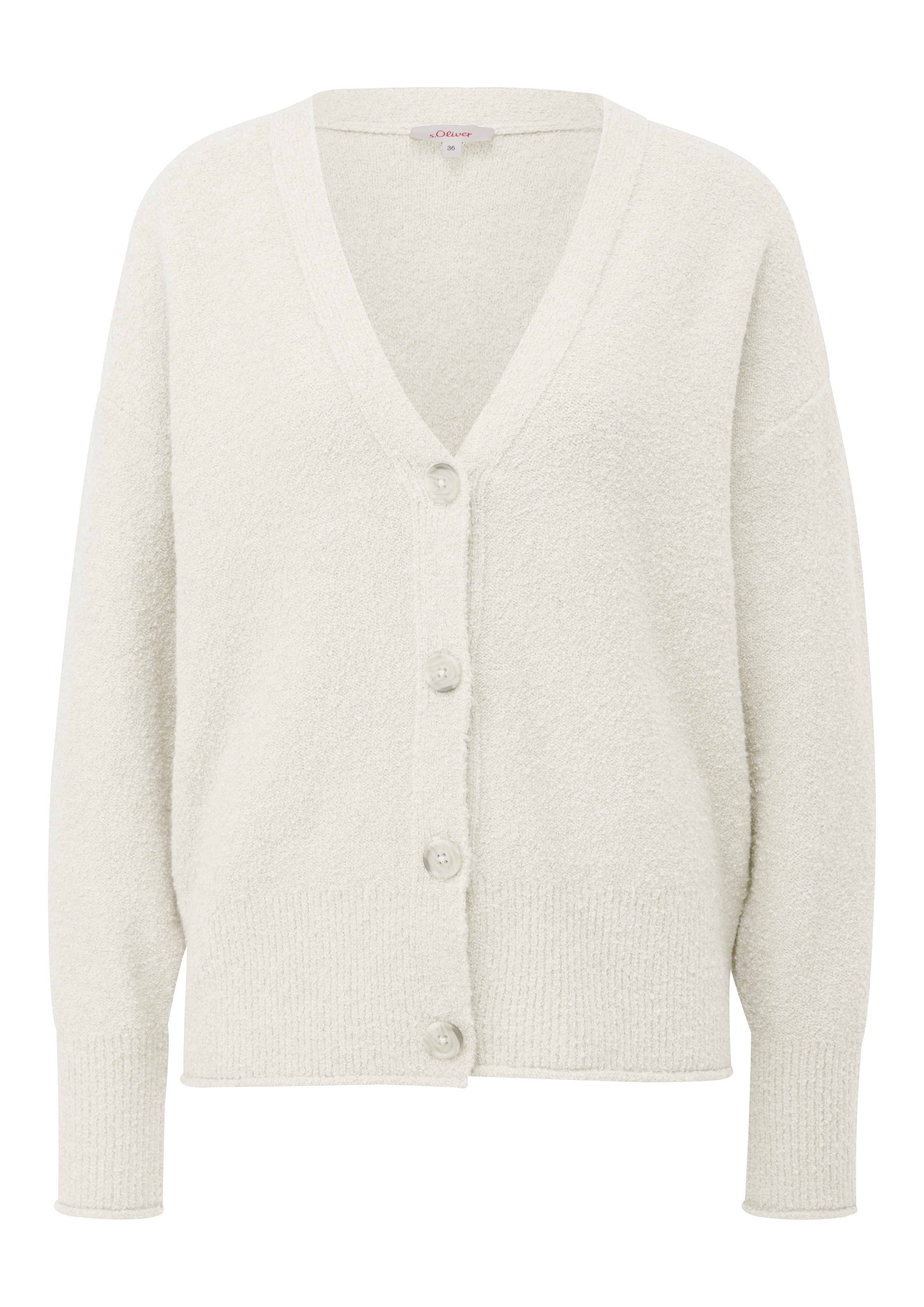 s.Oliver Strickjacke mit V-Ausschnitt und Knopfleiste