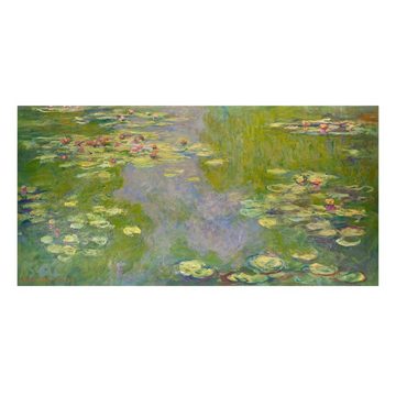 Bilderdepot24 Leinwandbild Kunstdruck Claude Monet Grüne Seerosen grün Bild auf Leinwand XXL, Bild auf Leinwand; Leinwanddruck in vielen Größen