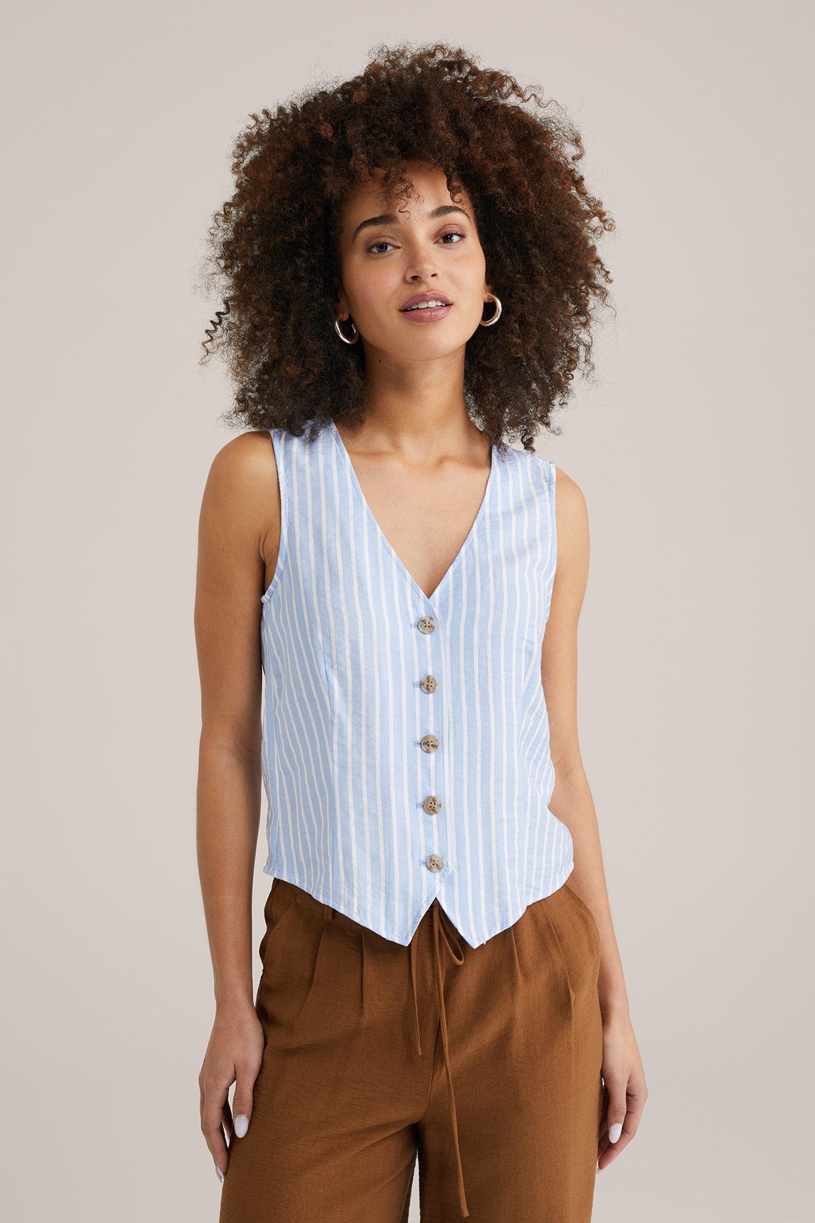 WE Fashion Kurzarmbluse günstig online kaufen