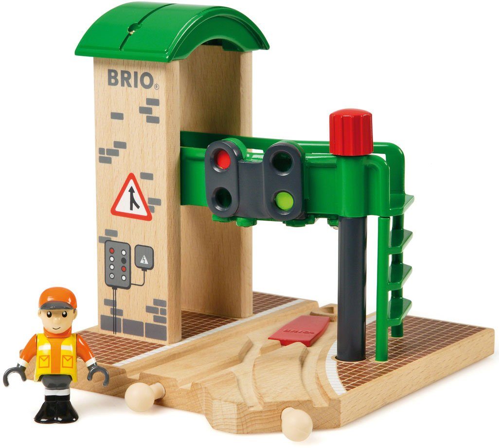 BRIO® Spielzeugeisenbahn-Gebäude BRIO® WORLD, Signal Station, FSC® - schützt Wald