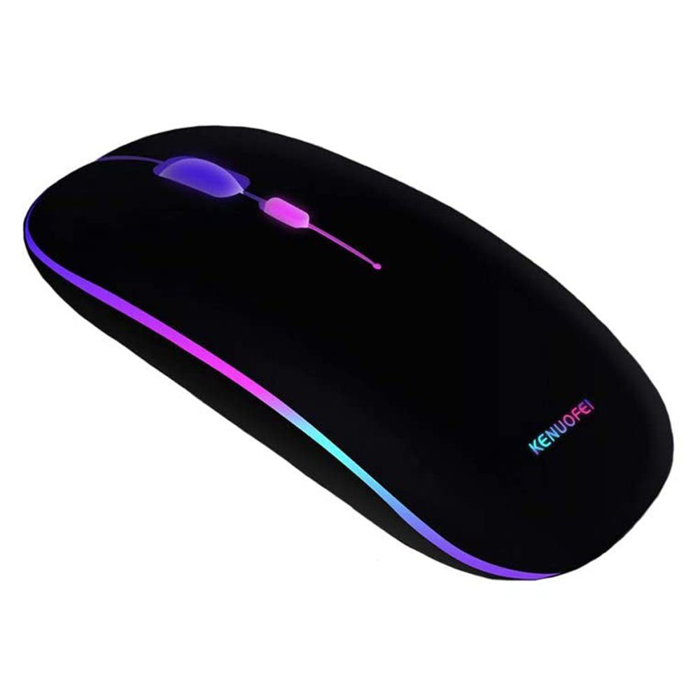 GelldG Bluetooth Maus Kabellose LED Funkmaus 2.4GHz Kabellos optische Maus Maus