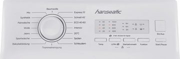 Hanseatic Waschmaschine Toplader HTW610D, 6 kg, 1000 U/min, Mengenautomatik, Überlaufschutzsystem