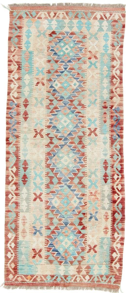 Moderner Orientteppich, Nain Handgewebter Höhe: Afghan rechteckig, mm 3 83x198 Orientteppich Trading, Kelim Heritage