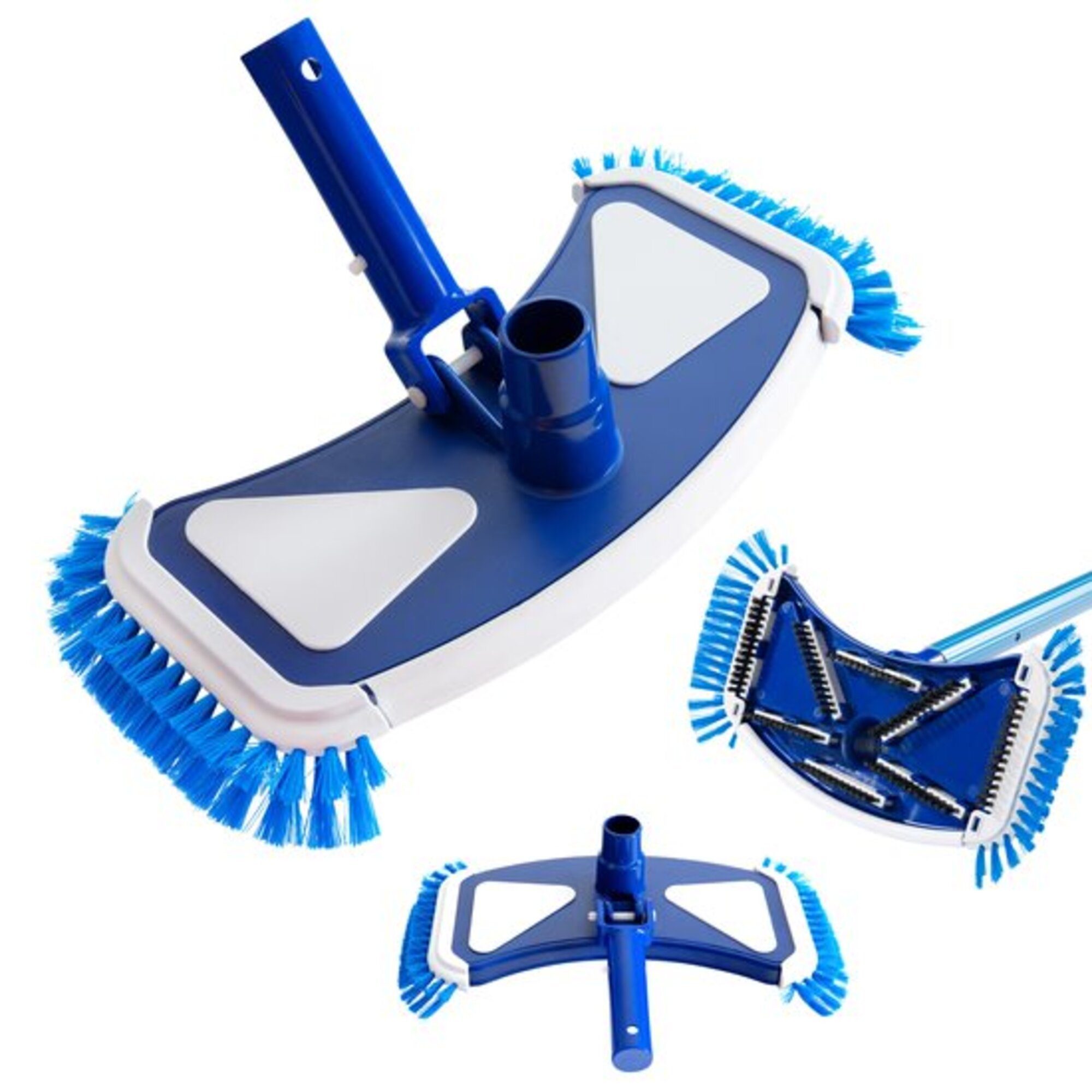 Poolbodensauger Pool Bodensaugbürste, Bürstenkopf Breite: 35 cm, Blau-Weiß