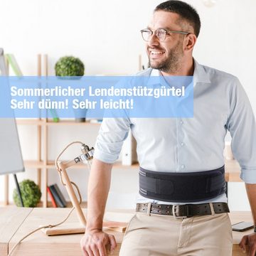 Housmile Rückenbandage Rückenstützgürtel-Atmungsaktive Rückengurt Herren und Damen (1-tlg), Lendenwirbelstütze gürtel für unteren Rücken bei Ischias