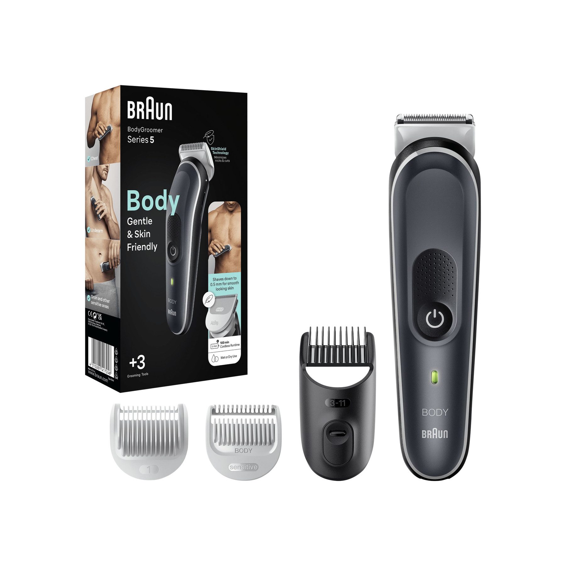 Braun Körper- und Bikinitrimmer BRAUN BodyGroomer GB5340, Körperhaartrimmer günstig online kaufen
