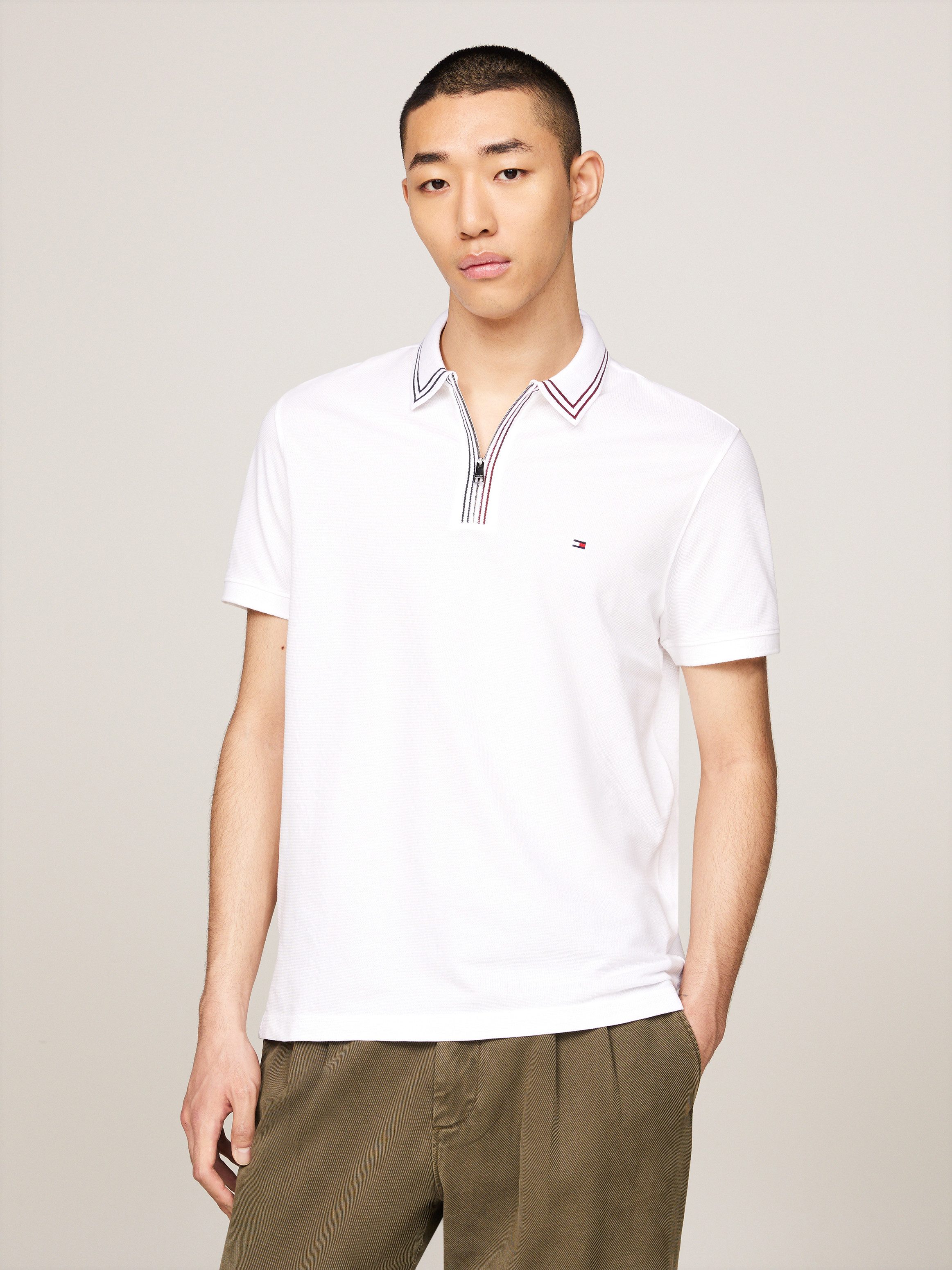 Tommy Hilfiger Poloshirt RWB ZIP PLACKET günstig online kaufen