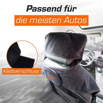 Upgrade4cars Autositzauflage Frottee Autositzschoner für Vordersitze, 1-tlg., Fahrersitz Schonbezug aus Baumwolle
