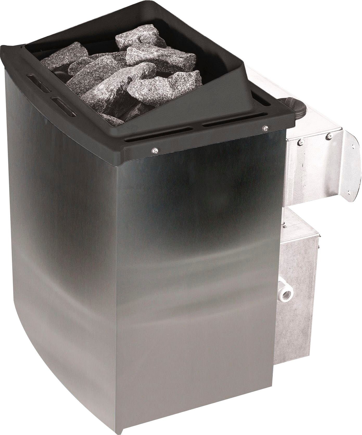 welltime Sauna Artja, BxTxH: 240,5 x 248 x 202 cm, 68 mm, (Set) Ofen 9 kW integr. Strg