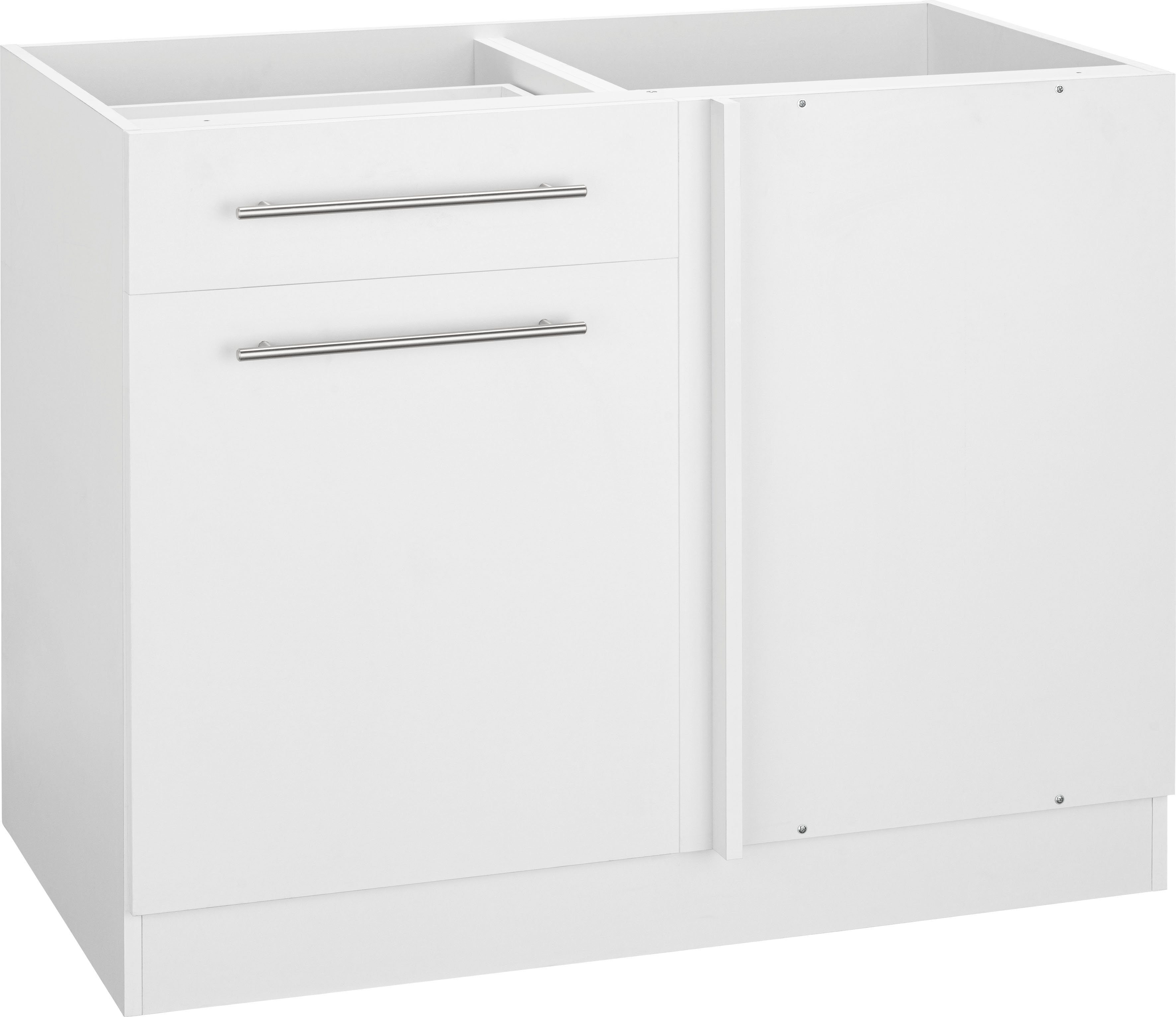 wiho Küchen Eckunterschrank Unna 100 cm breit, Planungsmaß 110 cm, ohne Arbeitsplatte