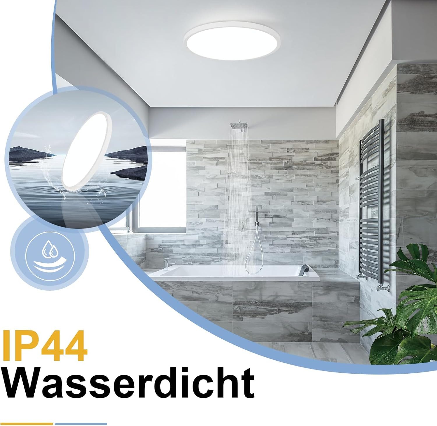 Nettlife LED Panel Deckenlampe Rund 30CM günstig online kaufen