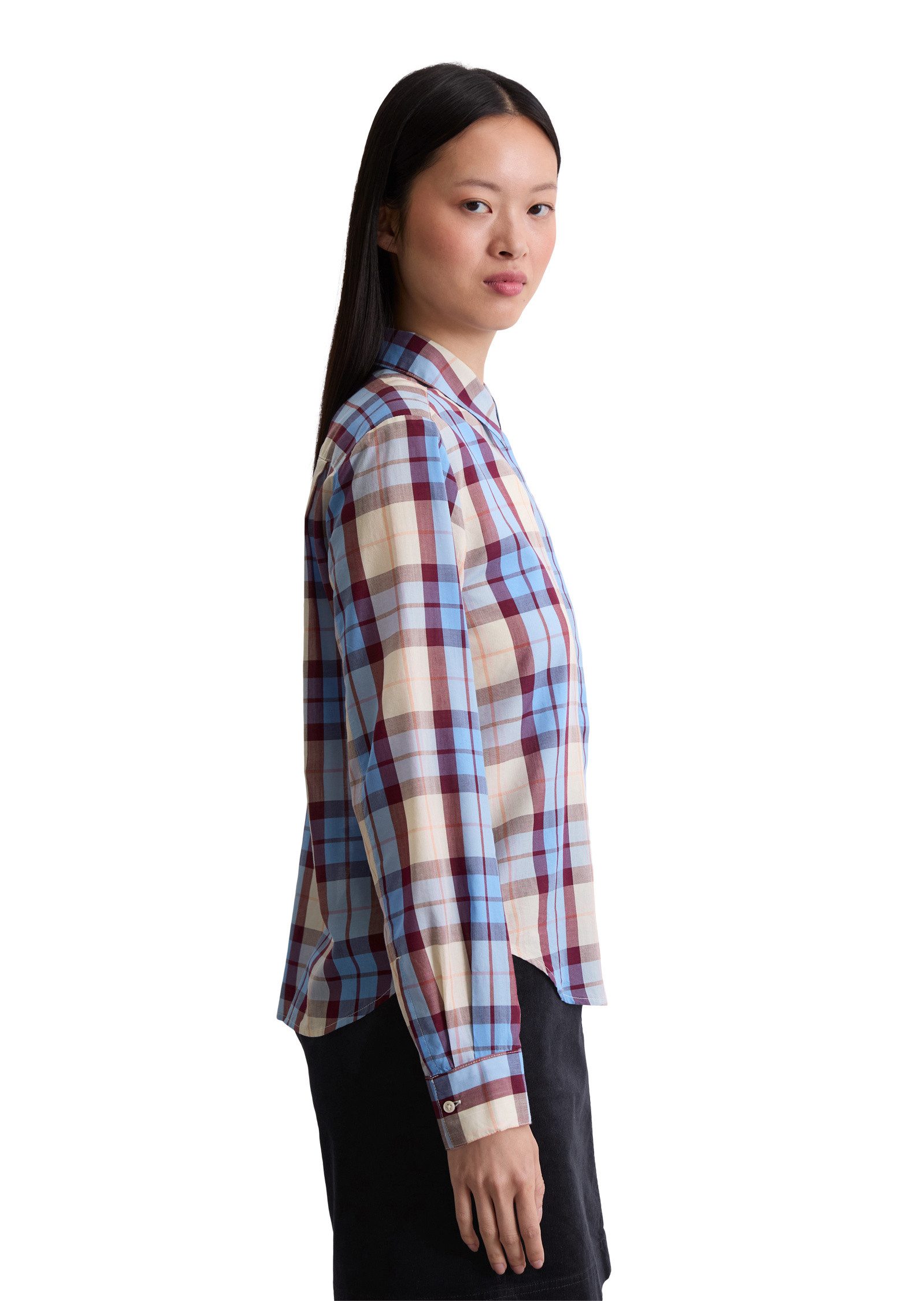 Marc O'Polo Langarmbluse aus Organic-Cotton-Lyocell-Mix günstig online kaufen