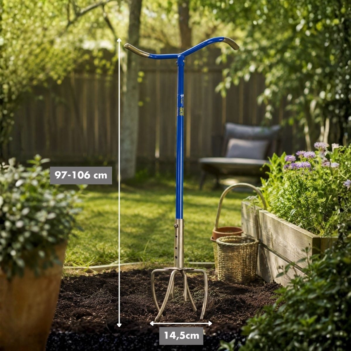 GardenClaw Kultivator GardenClaw Gartenkralle GG921-06 - Gartenwerkzeug