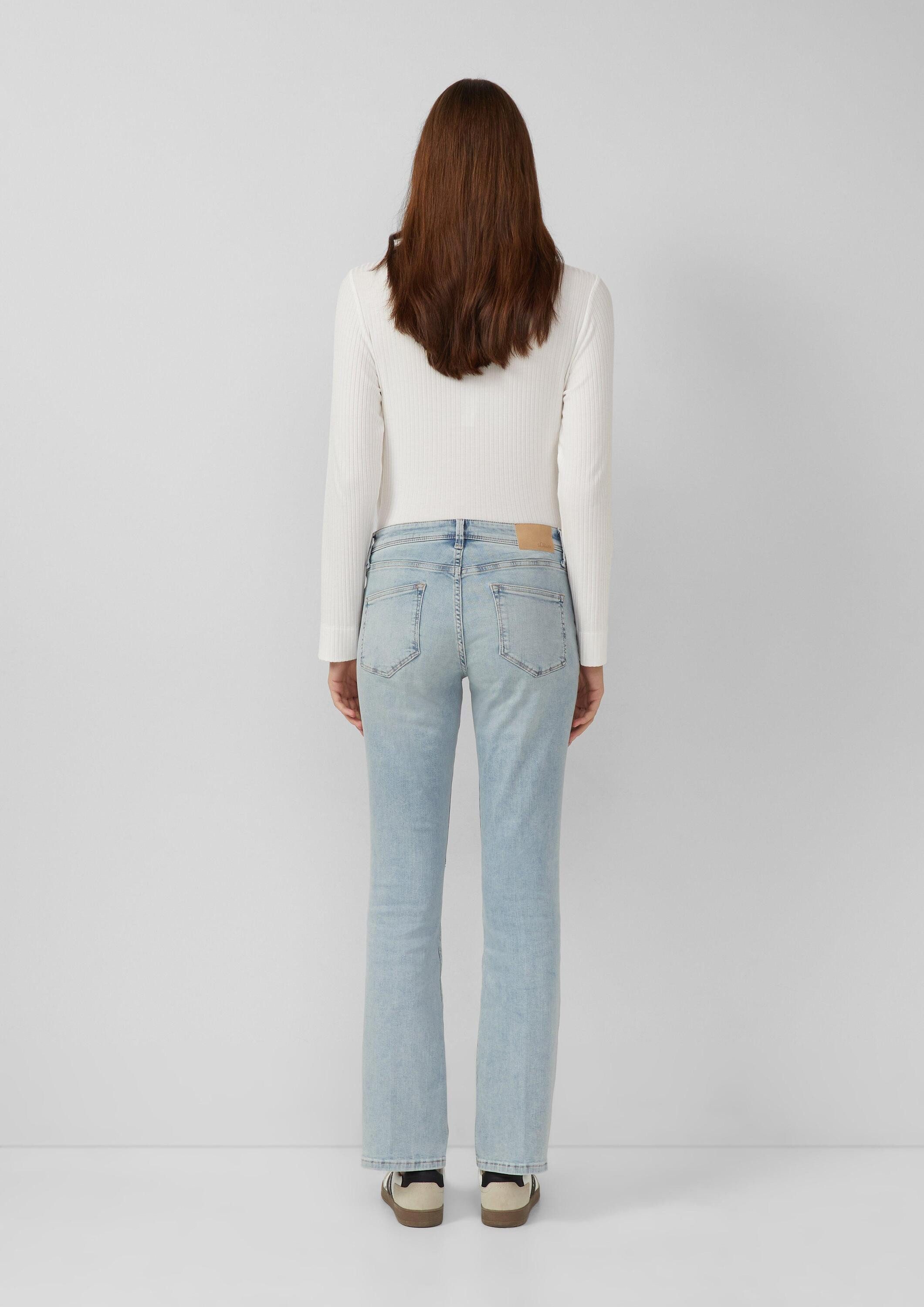 s.Oliver Bootcut-Jeans Jeans-Hose BEVERLY Jeans Beverly / Slim Fit / Mid Rise / Bootcut Leg