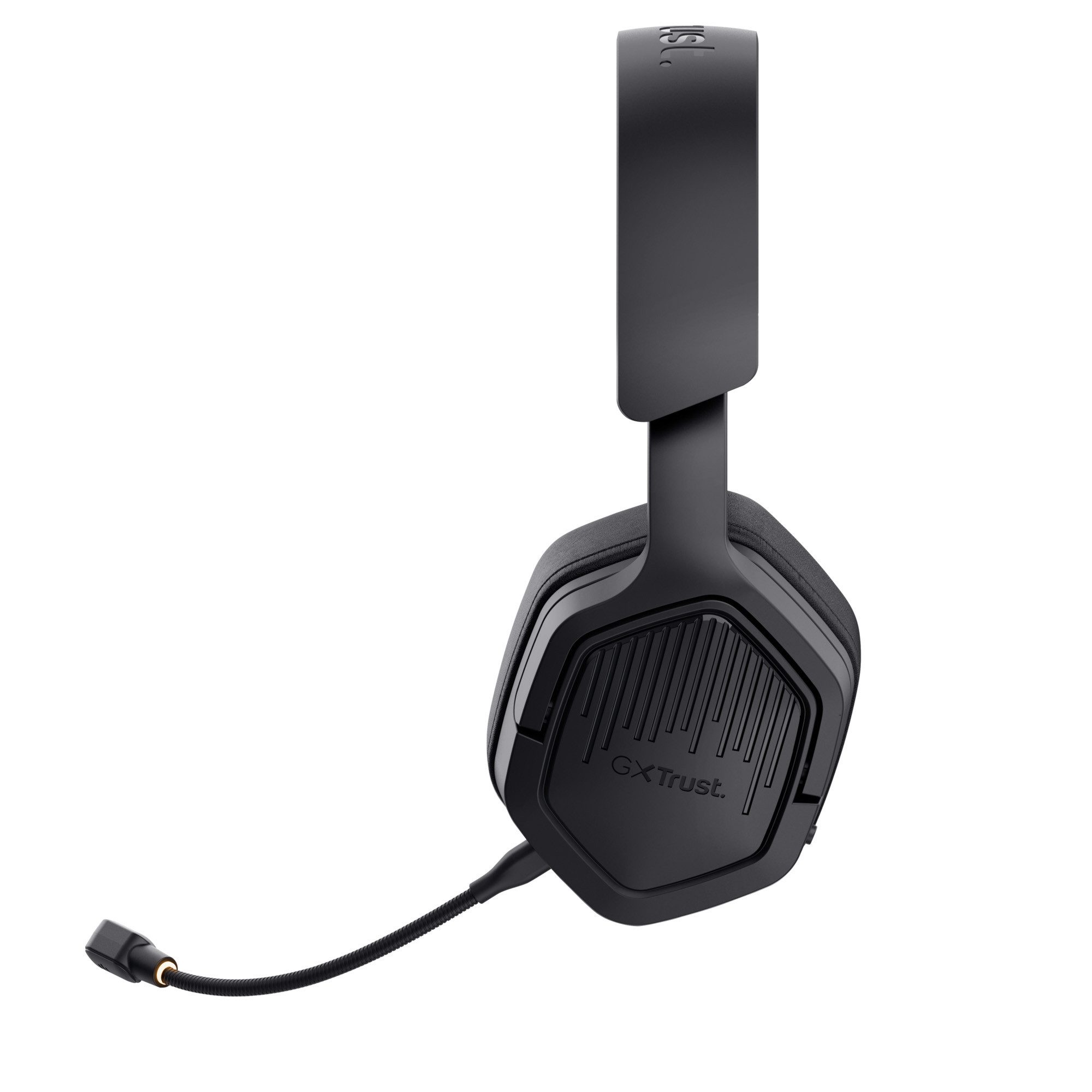 Trust GXT493 Carus Wireless Gaming Multiplattform-Headset kabellos Gaming-Headset (Kabelloses Multi-Plattform-Gaming-Headset I Verbindungsmöglichkeiten: 2,4-GHz-USB-Empfänger mit niedriger Latenzm Bluetooth, 3,5-mm-Klinkenanschluss I Abnehmbares Mikrofon mit Popfilter I Ohrumschließendes Over-Ear-Design I Gepolsterter, verstellbarer Kopfbügel)