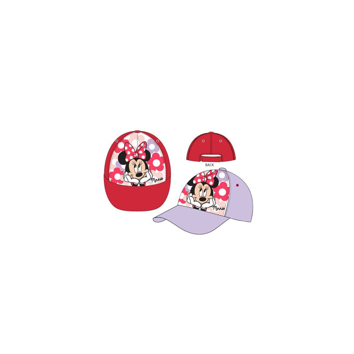 Baseball Cap Disney Minnie Mood Kinder Baseballmütze 52-54 cm