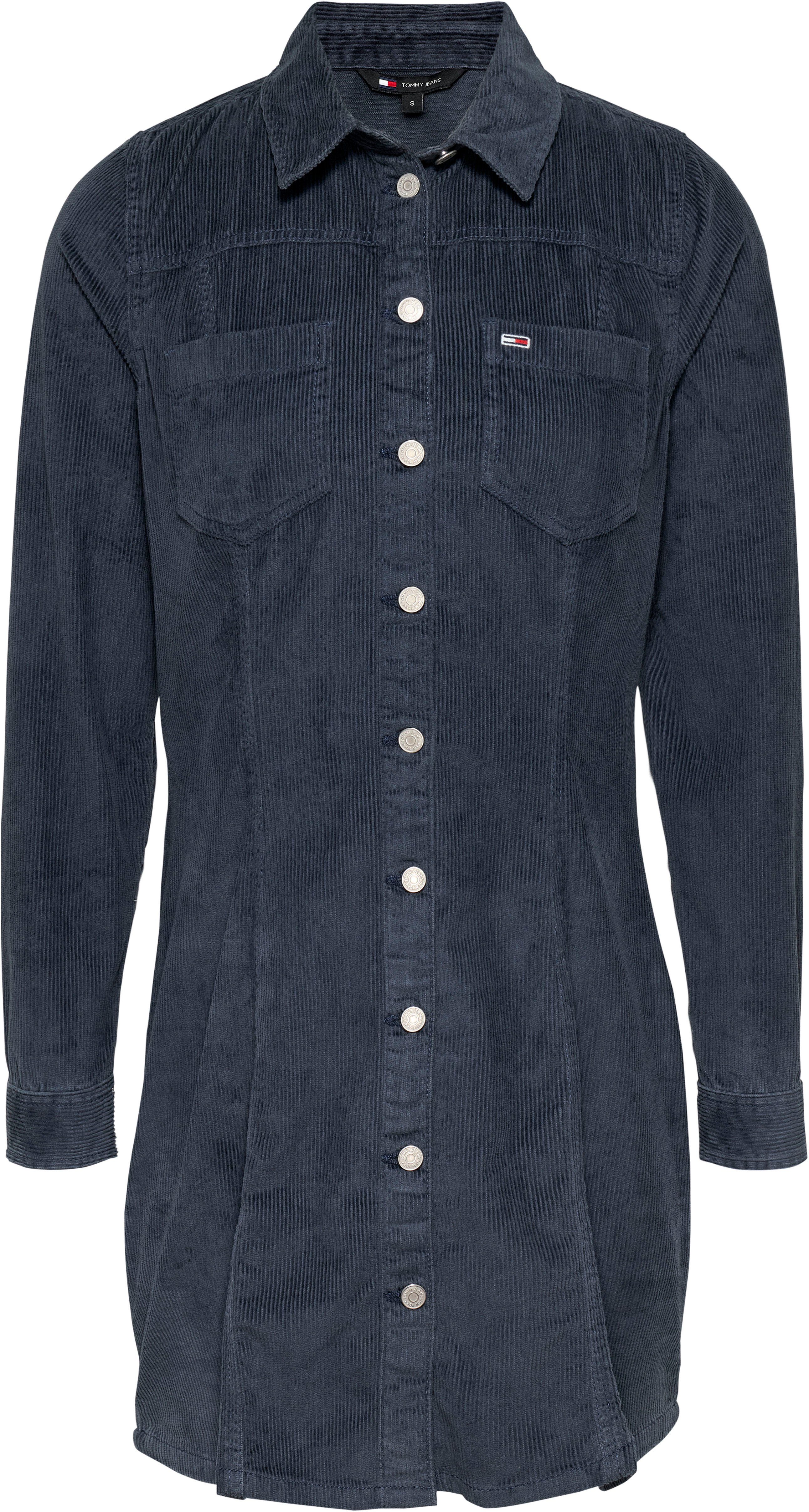 Tommy Jeans Cordkleid TJW SLIM LS WASHED CORD DRESS in modischem Cordmaterial