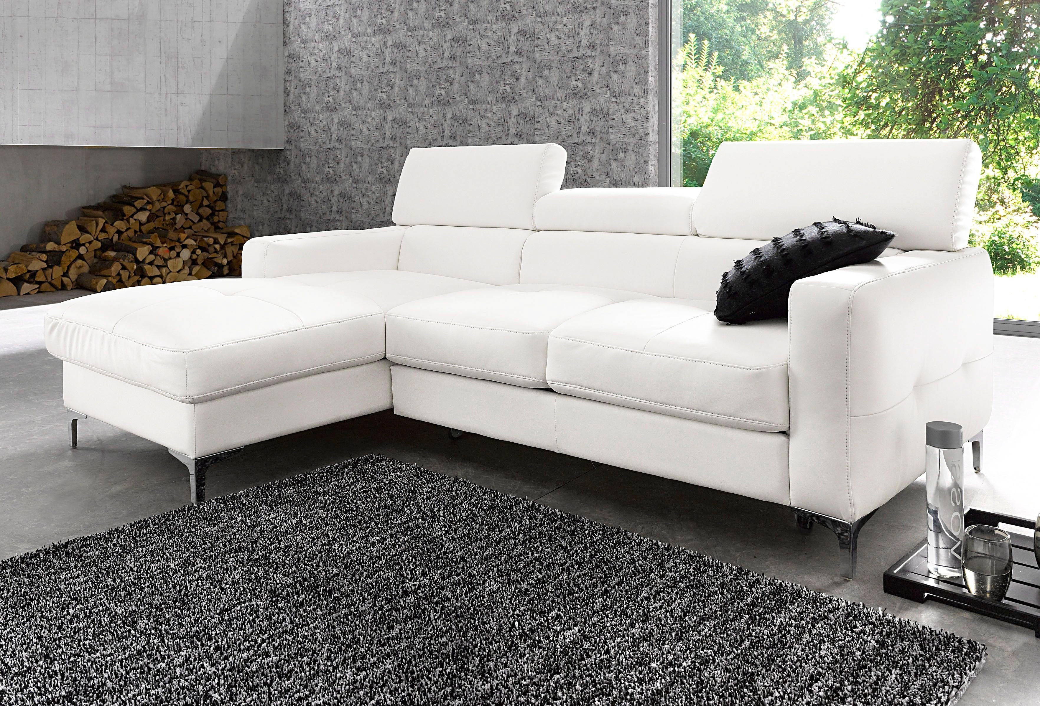 COTTA Ecksofa Sammy L-Form, mit Kopfteilverstellung, günstig online kaufen