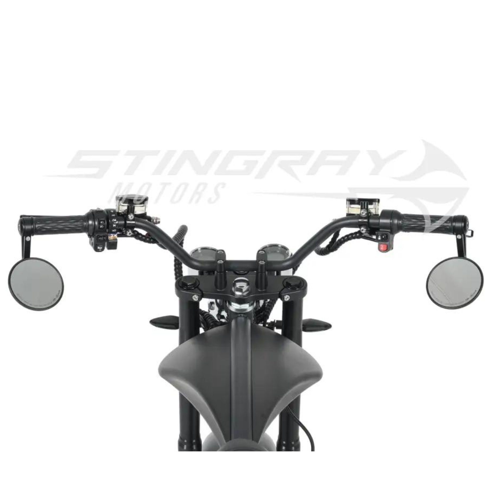 Stingray Motors E-Motorroller Elektroroller Harley Stingray W, Schwarz 3000,00 - 3kw Chopper km/h E M1P, 30Ah - Custom 45 