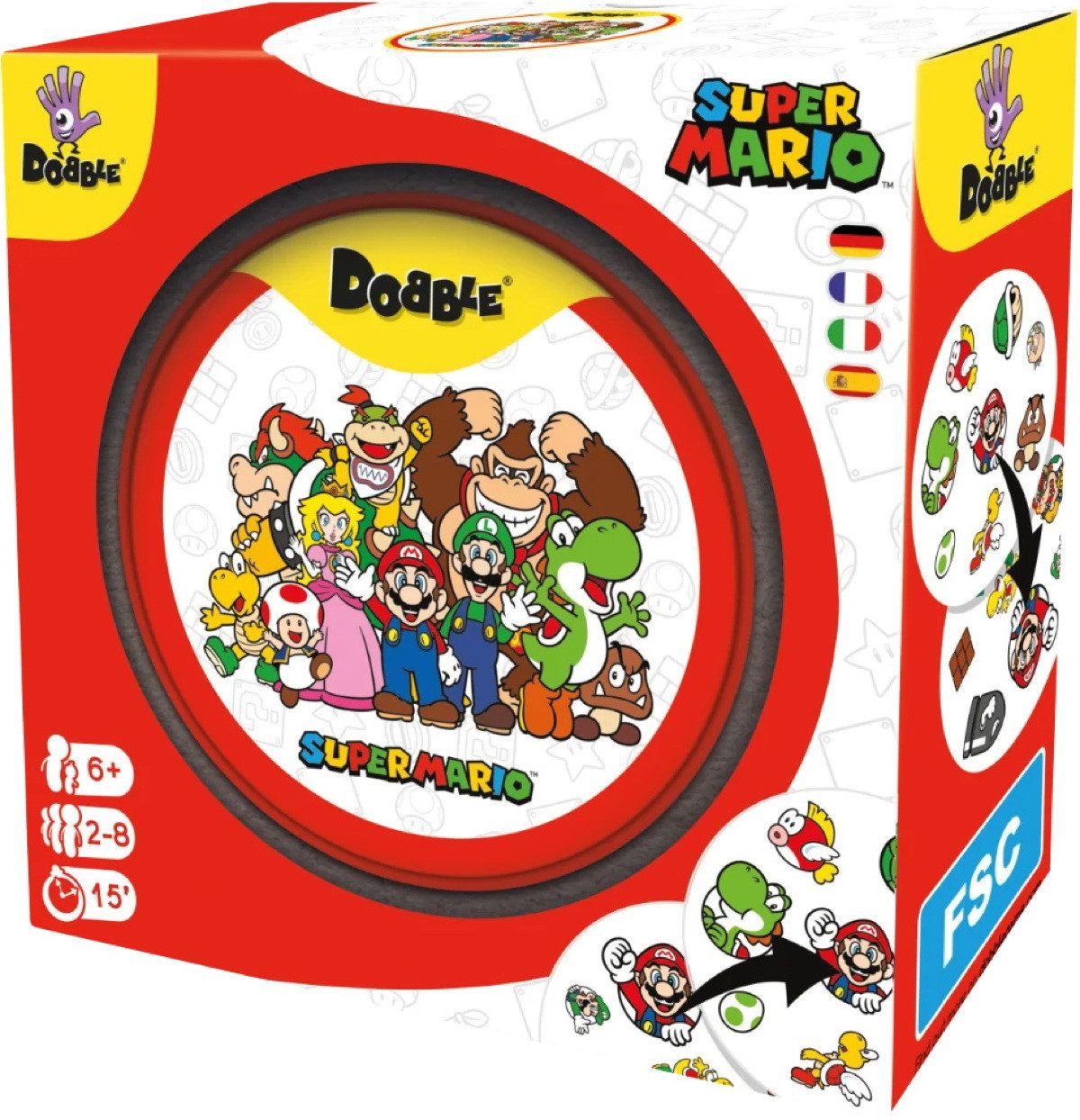 Spiel Familienspiel Reaktionsspiel Dobble Super Mario ZYGD0018